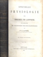 Weiss, C. F. H. : Specielle Physiologie für Thierärzte  und Landwirthe