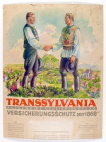 Transsylvania - Versicherungsschutz seit 1868 (Biztonság 1868 óta.) [Litografált plakát]