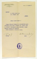 Dr. Cholnoky Jenő, a  Magyar Földrajzi Társaság elnökének köszönő levele, 1927.
