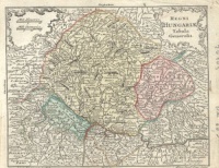 Lobeck, Tobias : Regni Hungariae Tabula Generalis. [Magyarország rézmetszetű térképe]