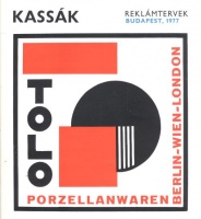 Kassák reklámtervek Budapest, 1977