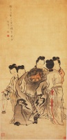 107.     Unidentified artist: After Hua Yan : (Zhong Kui.)