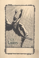 Helbing Ferenc (1870 - 1958) : Ex Libris (terv) [Bukott angyal]