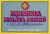 1152. Pannónia Sörgyár, Pécs – Pannónia Maláta Pezsgő (italcímke).