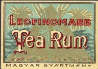 1167. Tea Rum (italcímke) – ismeretlen gyártó. 