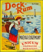 1084. Dock Rum (italcímke) – Unicum Likőrgyár, Budapest.