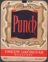 1153. Punch (italcímke) – Unicum Likőrgyár, Budapest.