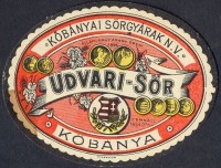 1123. Kőbányai Sörgyárak Nemzeti Vállalat – Udvari-Sör (retro italcímke).
