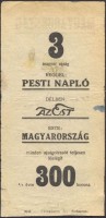 0813. Pesti Napló, Az Est, Magyarország (politikai napilapok).