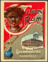 1078. Cuba Rum (italcímke) – Gschwindt-féle Gyár Rt., Budapest.