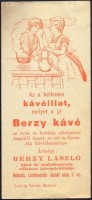 0063. Berzy kávé – Berzy László Kávé és Tea Szaküzlete, Miskolc.