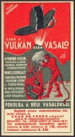 1178. Vulkán szénvasaló (reklám szórólap) – Arak és Fehér, Budapest.