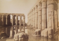 020.     BEATO, ANTONIO : [The Luxor temple after the flood], cca. 1870.