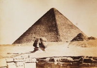 021.     BEATO, A[NTONIO] : [The Great Sphinx (Abu’l Hol) of Khafre (Chefren)], cca. 1870.