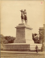 35.     ZANGAKI (Zangaki Brothers, Constantine and George) : Caire Statue d’Imbraim Pasha. Cca.1870.