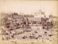 37.     ZANGAKI (Zangaki Brothers, Constantine and George) : Cimetière arabe et la citadele Caire. Cca.1870.