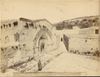 062.     DAMIANI : Tombeau de la vierge et grotte de – Tomb of the virgin and grotto. Cca. 1880.