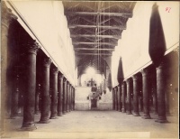 69.     DAMIANI : Église de la nativité colonnade – Pillars of the Church at Bethlehem. Cca. 1880.