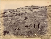 83.     DAMIANI : [Tombs in the valley of Jehoshaphat near Jerusalem], Jerusalem, cca. 1880.