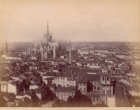 231.     UNKNOWN - ISMERETLEN : Milano. Panorama dal campanile della Chiesa di San Carlo. Cca. 1880.