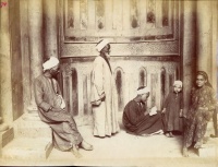260.     UNKNOWN - ISMERETLEN : [Arabian dervis in the Mosque Hassan in Rabat], cca. 1885.