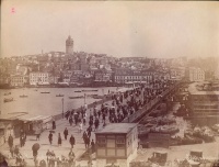 288.     SEBAH, (J. PASCAL) & JOAILLER, (POLICARPE) : Pont de Galata [Galata Bridge in Istanbul],  cca. 1885.