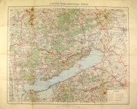 A Balaton tágabb környékének térképe, 1929.  (1:200.000)