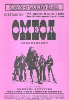 Omega hangverseny - Kisstadion, 1972. (Villamosplakát)