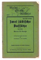 Zwei jüdische Aufsätze vom Juden Marcus Eli Ravage (A Real Casement Against the Jews) und (Commissary to the Gentiles) - Englischer Original-Text und deutscher Übersetzung.
