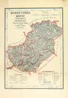 HÁTSEK Ignácz (rajzolta) : Maros-Torda megye közigazgatási térképe, 1:500.000