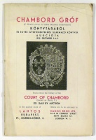 Chambord gróf (V. Henrik néven az utolsó Bourbon trónkövetelő) könyvtárából és egyéb gyűjteményekből származó könyvek aukciója, 1935. december 3-4-5.