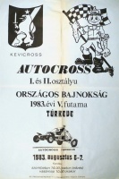 Autocross I. és II. osztályú Országos Bajnokság 1983. évi V. futama Túrkeve.
