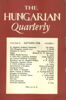 The Hungarian Quarterly. Volume IV. Number 3. Autumn 1938.
