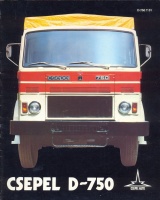 029.   Csepel D-750 [teherautó]. [reklámprospektus angol nyelven]<br><br>Csepel D-750 [lorry]. [brochure in English] : 