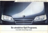053.   Ihr attraktives Opel Programm. Corsa. Kadett. Ascona. Omega. Senator. [reklámprospektus német nyelven]<br><br>[advertising brochure in German]  : 