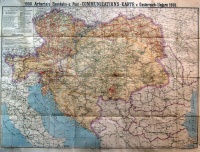 205. Artaria's Eisenbahn-u, Post- und Communications-Karte von Oesterreich-Ungarn 1900. [Ausztria-Magyarország vasúti, postai és hírközlési térképe.]<br><br>[Map of the Austro-Hungarian Monarchy 1900. : 