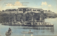 282. Hadi hajók Péterváradnál – Donau-Flotille bei festung Peterwardein – Navires de guerre prés Pétervárad. [képeslap]<br><br>[postcard] : 