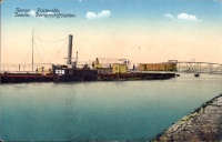 342. Zemun. Pristaniste. Semlin. Dampfschiffstation. [képeslap]<br><br>[Zemun / Zimony. Steamboat port] [postcard] : 