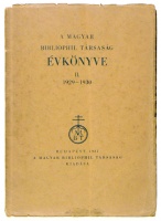 A Magyar Bibliophil Társaság évkönyve II. 1929-1930.