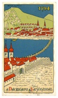 [Budapest]. A Váczikapu hajóhíddal. 1794.