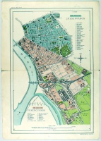 [Budapest] VIII. kerület Józsefváros, IX. kerület Ferencváros térképe. (1906)
